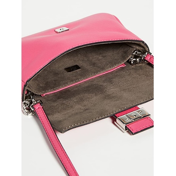 FENDI magenta Napa shiny  micro baguette bag - Picture 5 of 7